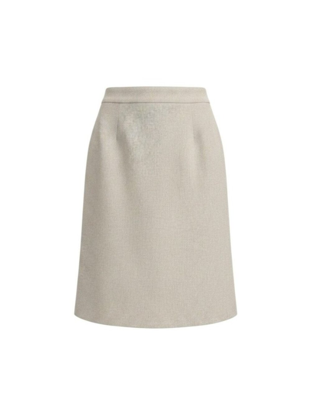 Rafaella Womens Beige Pencil Skirt Size 12 Side Zip Workwear